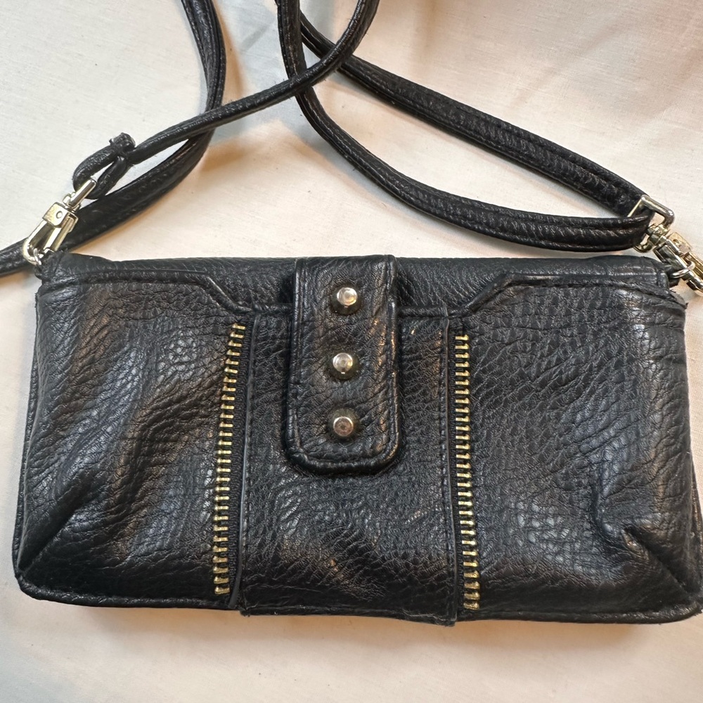 Jessica Simpson Textured Black Crossbody Bag